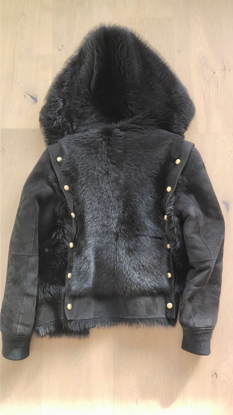 Balmain Giacche: Balmain Lammleder Jacke schwarz – Usato da Meilen venduto da Aphrodite87 2