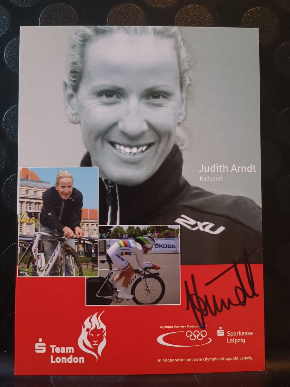 Autografi: Judith Arndt - Radsport - Handsigniert – Usato da Menziken venduto da Artographs