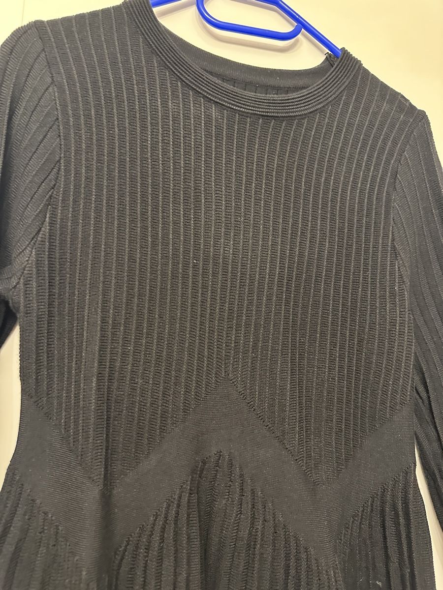 Kleider: Schwarzes Strickkleid Gr. S elegant & modern – Gebraucht aus Perlen von H.Spa 2