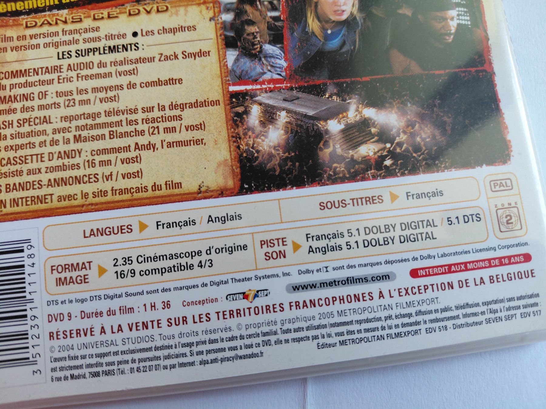 Tous les DVDs: L'armée des morts – D'occasion à Denges par Hellboy10 2