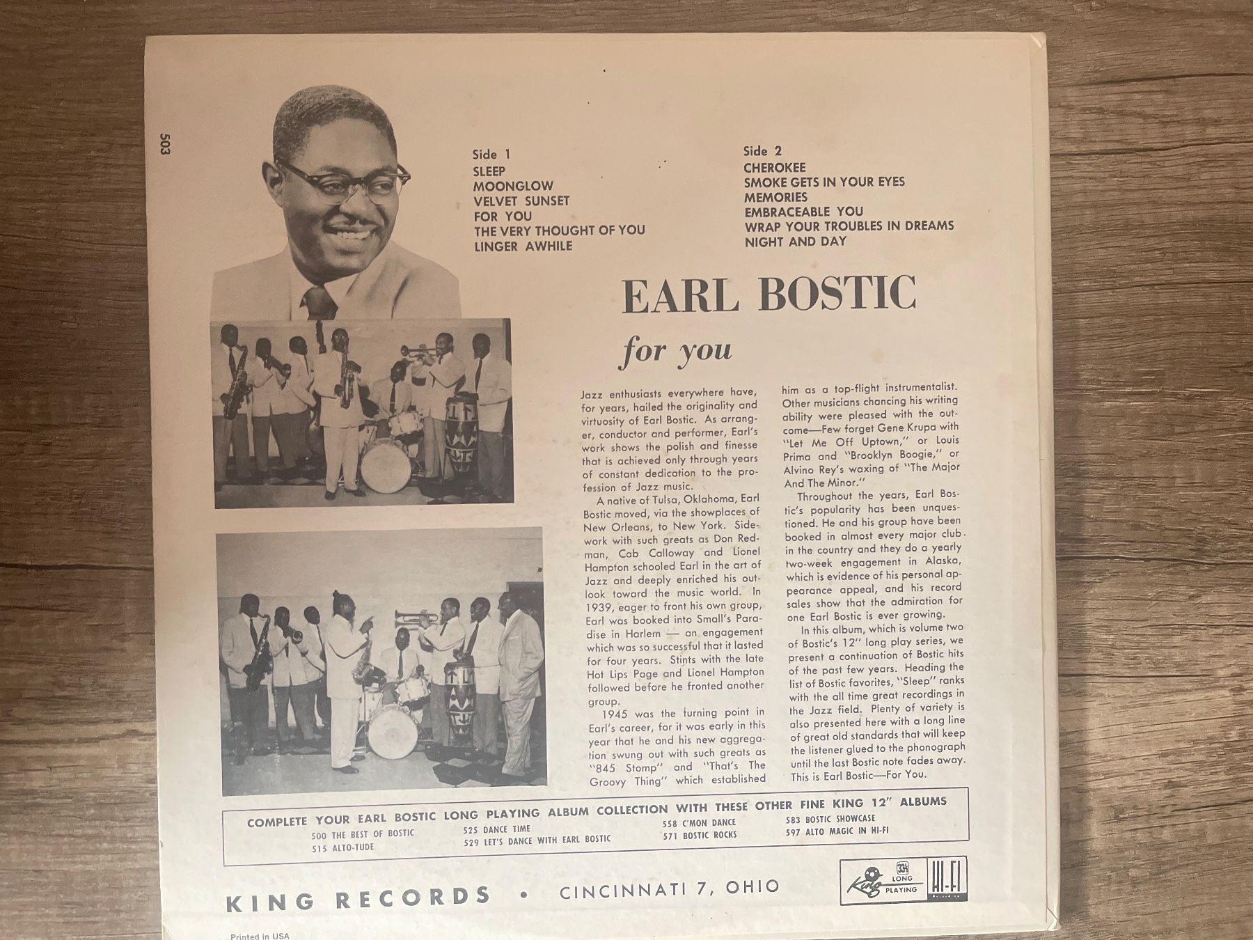 Vinyles: A612/Earl Bostic for You – D'occasion à Frutigen par Philippe_jsp 1