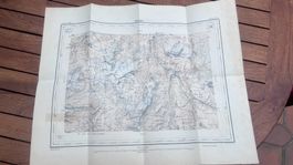 Carte Splügen K.GR. 1905-1915, rare pour collectionneur!