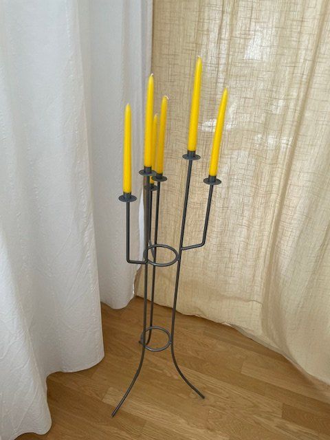 Portacandele: Kerzenständer incl. Kerzen 1.25cm – Usato da Zürich venduto da Sonnenblume_65 1