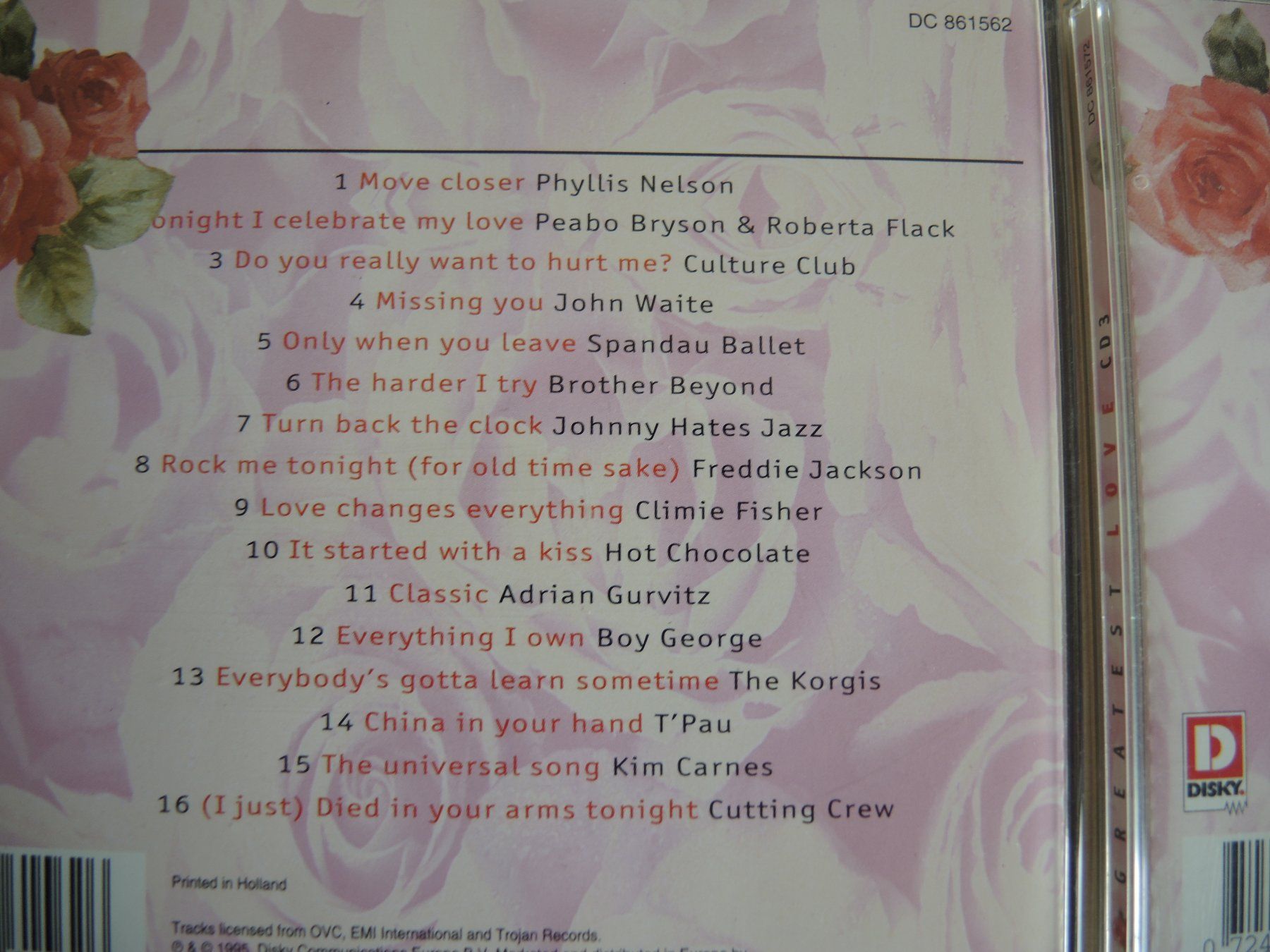 CD: Love Liebe 3 CD Greatest Love Songs – Usato da Rorschach venduto da maeck8 3