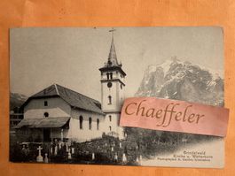 Grindelwald Kirche und Wetterhorn