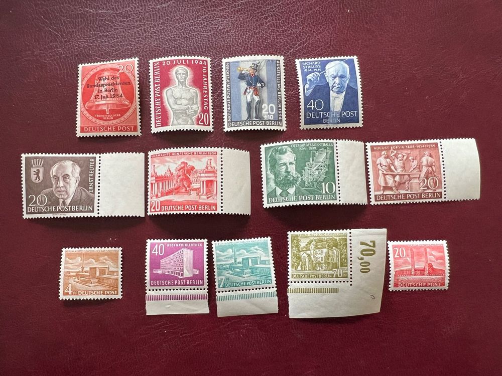 Briefmarken Berlin Jahrgang 1957 Postfrisch - Komplett