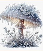 Diamond Painting: Diamanten Pilz 30x30cm