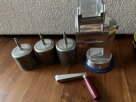 Zyliss Gemüseraffel/Multireibe mit 3 Trommeln