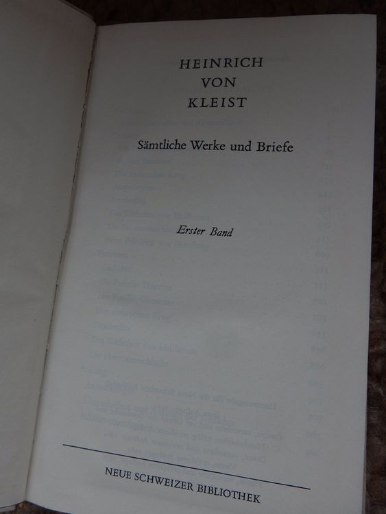 Livres: Lot: bücherpaket antik: Heinrich von Kleist: Werke 1 + 2 – D'occasion à Jona par JOberg_25 2