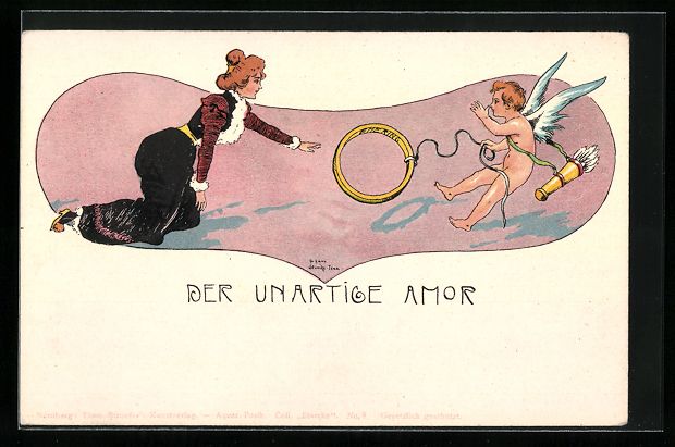 Ansichtskarten: Hans Starcke: unartiger Amor hält einer – Gebraucht aus Berlin von bartko-reher