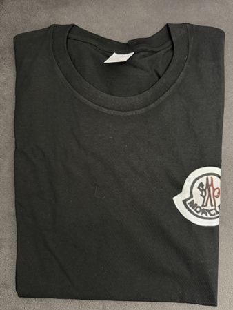 Moncler T-Shirt bedruckt Schwarz Grösse L neu!