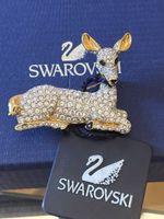 Broche Swarovski - Faon couché neuf