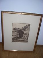 original kupferstich Bern? von Anna Spühler antik ca.1900
