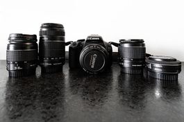 Canon EOS 600D Set mit 5 Objektiven (u.a. EF 50mm f/1.4 USM)