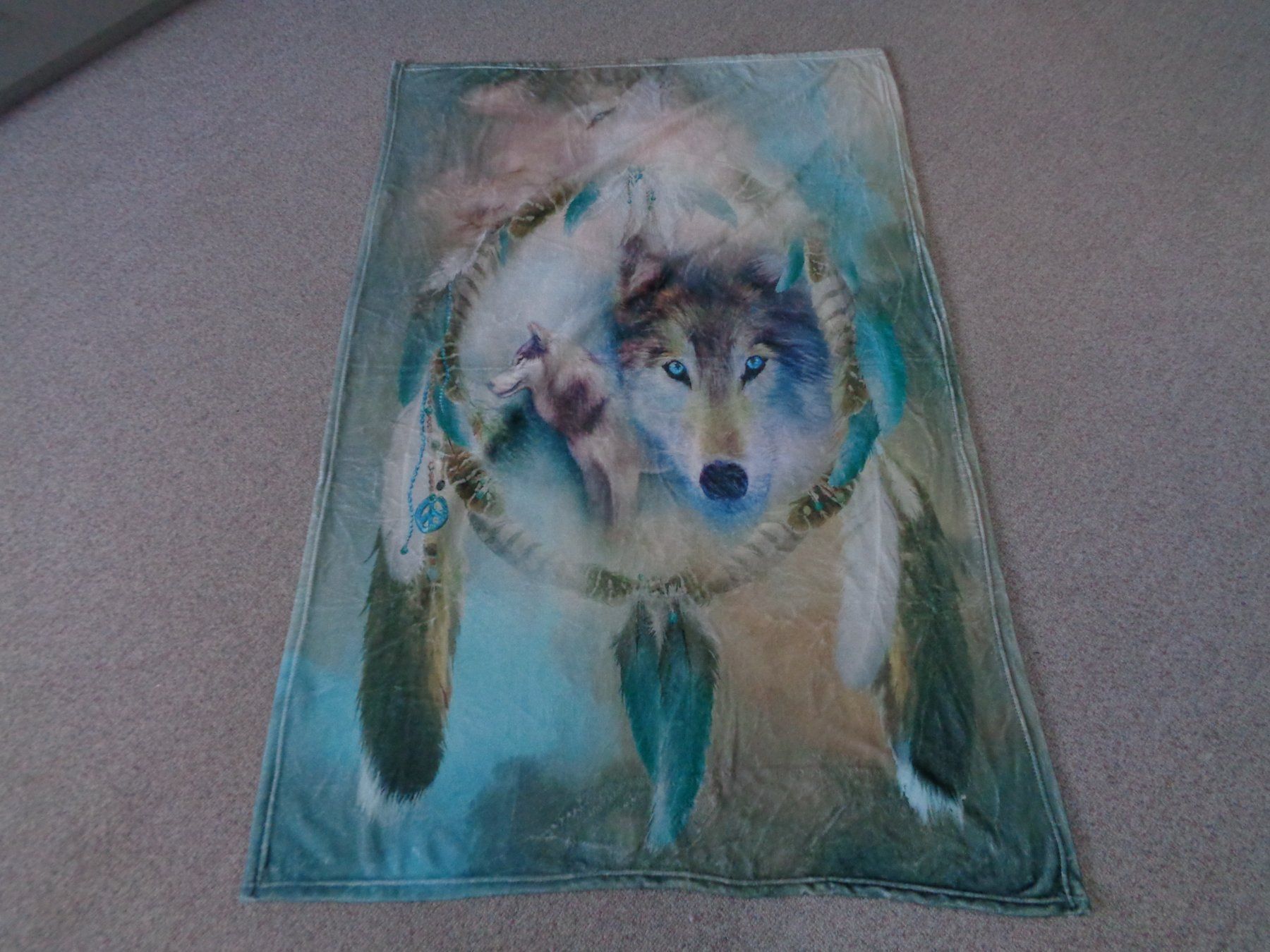 Coperte: Wolf Fleecedecke (100x145cm) – Nuovo e nell'imballaggio originale da Langenbruck venduto da Gumsi
