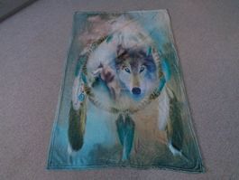Wolf Fleecedecke (100x145cm)