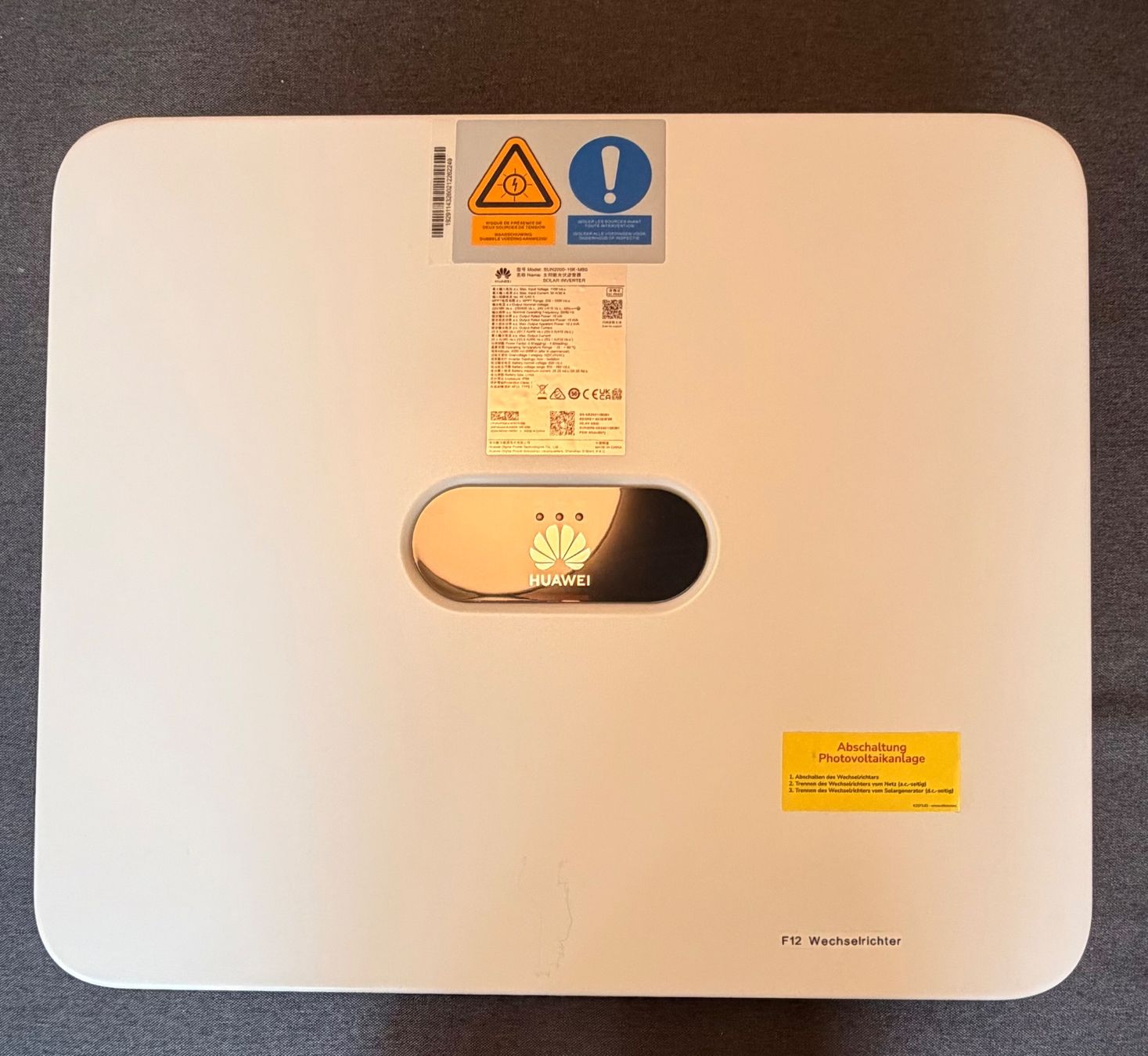 Huawei Wechselrichter: Wechselrichter Huawei SUN2000-15K-MBO – Gebraucht aus Münchenstein von gal_m2zh