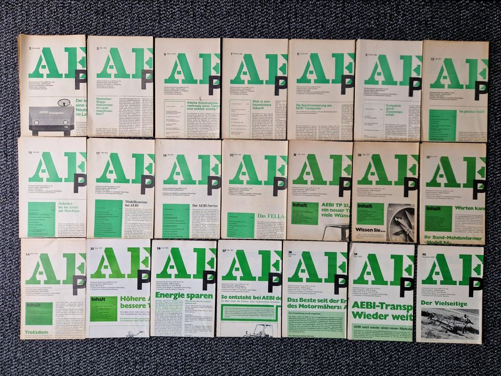 Original Aebi Post 35 Ausgaben 1966-1992 (Gebraucht) in Dürnten für CHF ...