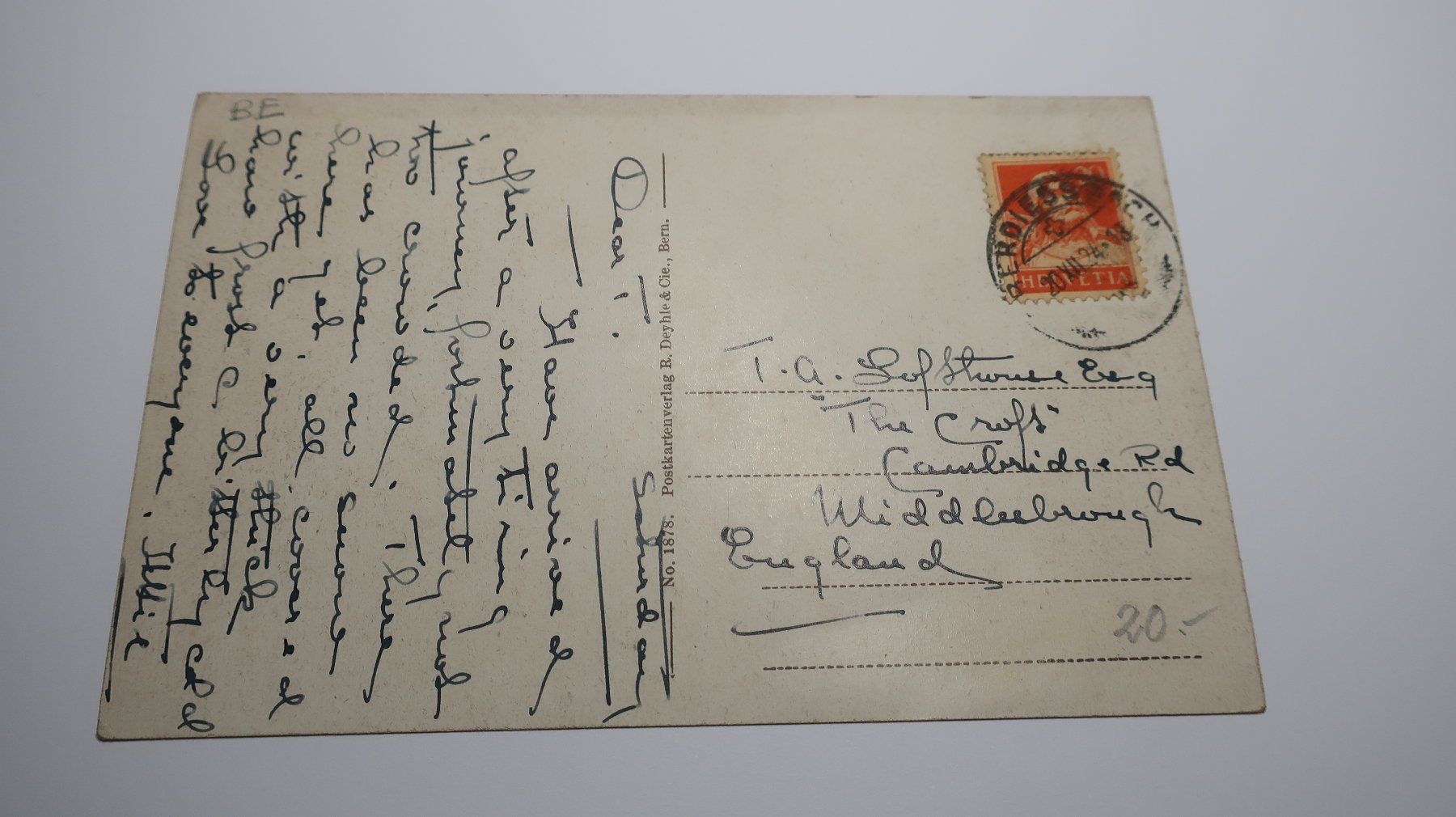 Cartoline postali: Oberdiessbach  1924 – Usato da Cormoret venduto da Pascalll2001 5