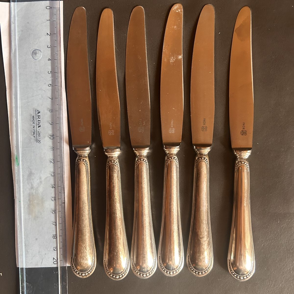 Jezler Besteck: 6 Jezler Messer Perle – Gebraucht aus Basel von bellespirit
