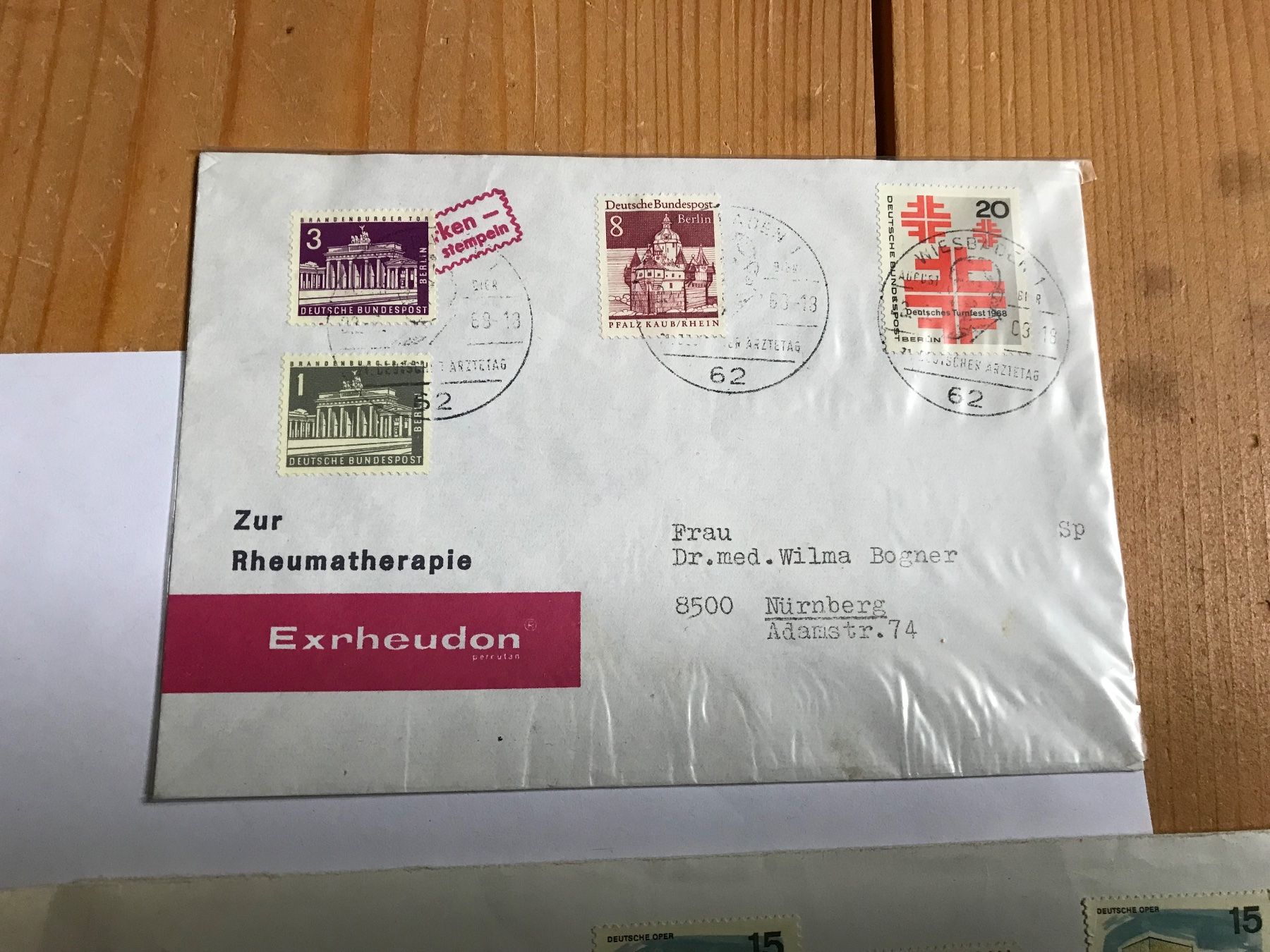 Tutti i francobolli: briefmarken 3 briefe deutschland 1968 – Usato da liestal venduto da makai05 3