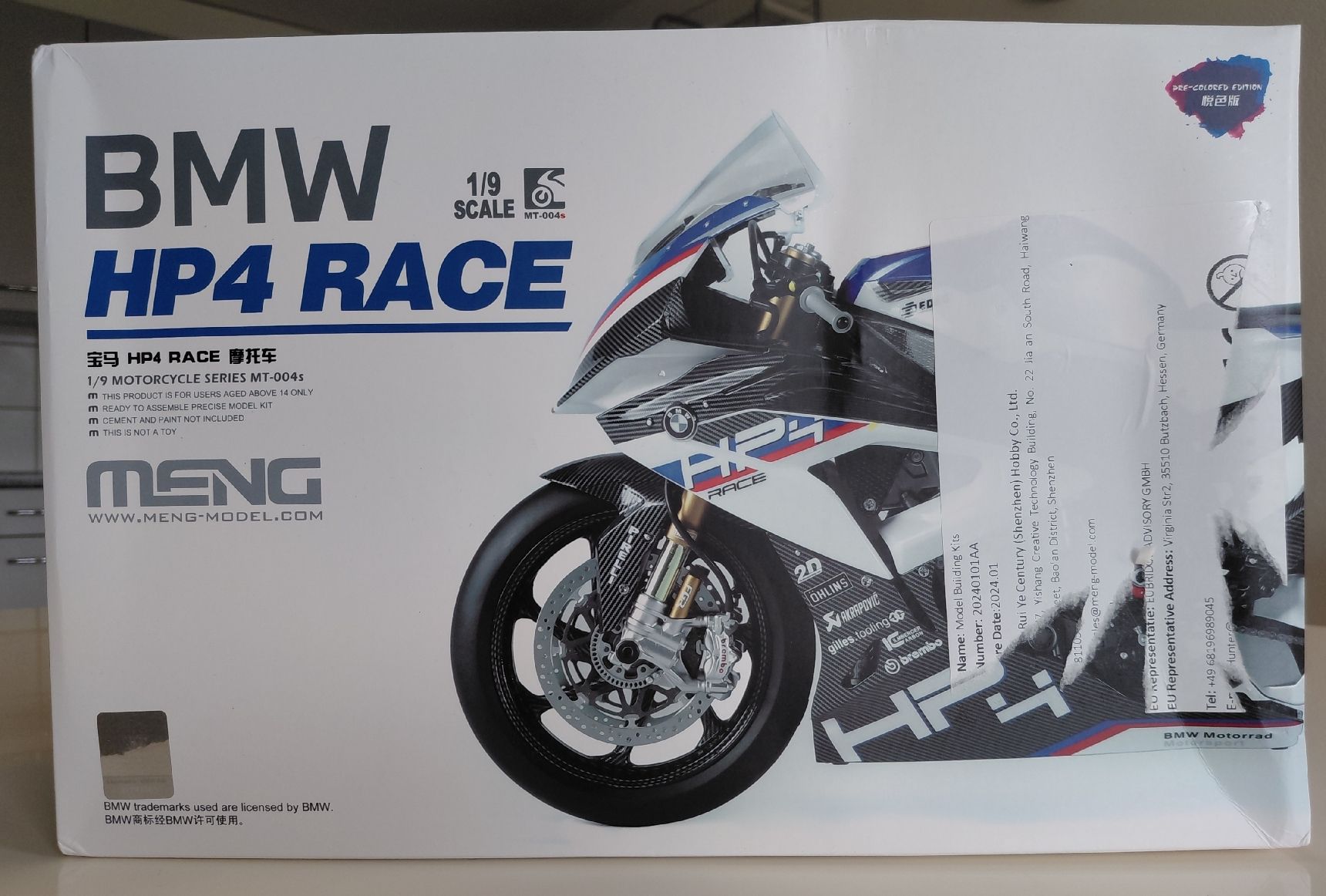 Kit di modellismo & Modellini statici: BMW HP4 Race 1:9 Bausatz – Nuovo (secondo la descrizione) da Bottenwil venduto da Toyscout 1