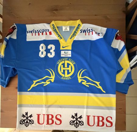 HC Davos Reto von Arx Nike Nr. 83 blau