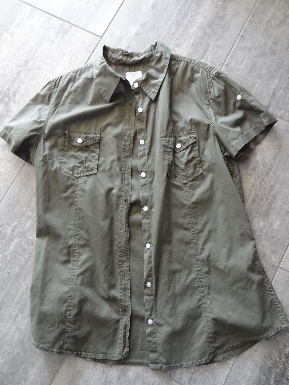 Camicette: Bluse khaki, ca. Gr. M – Usato da Entlebuch venduto da Waldschratt65