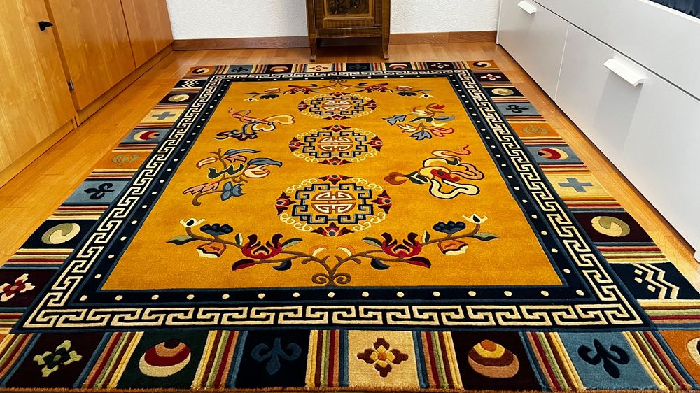 Handgeknupfter Nepal Teppich