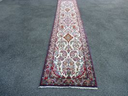 Schöner Orient-Teppichläufer, defekte Stellen. 78x402cm