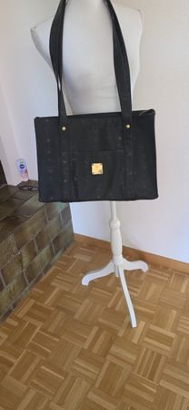 MCM Shopper, Schwarz, Top Zustand
