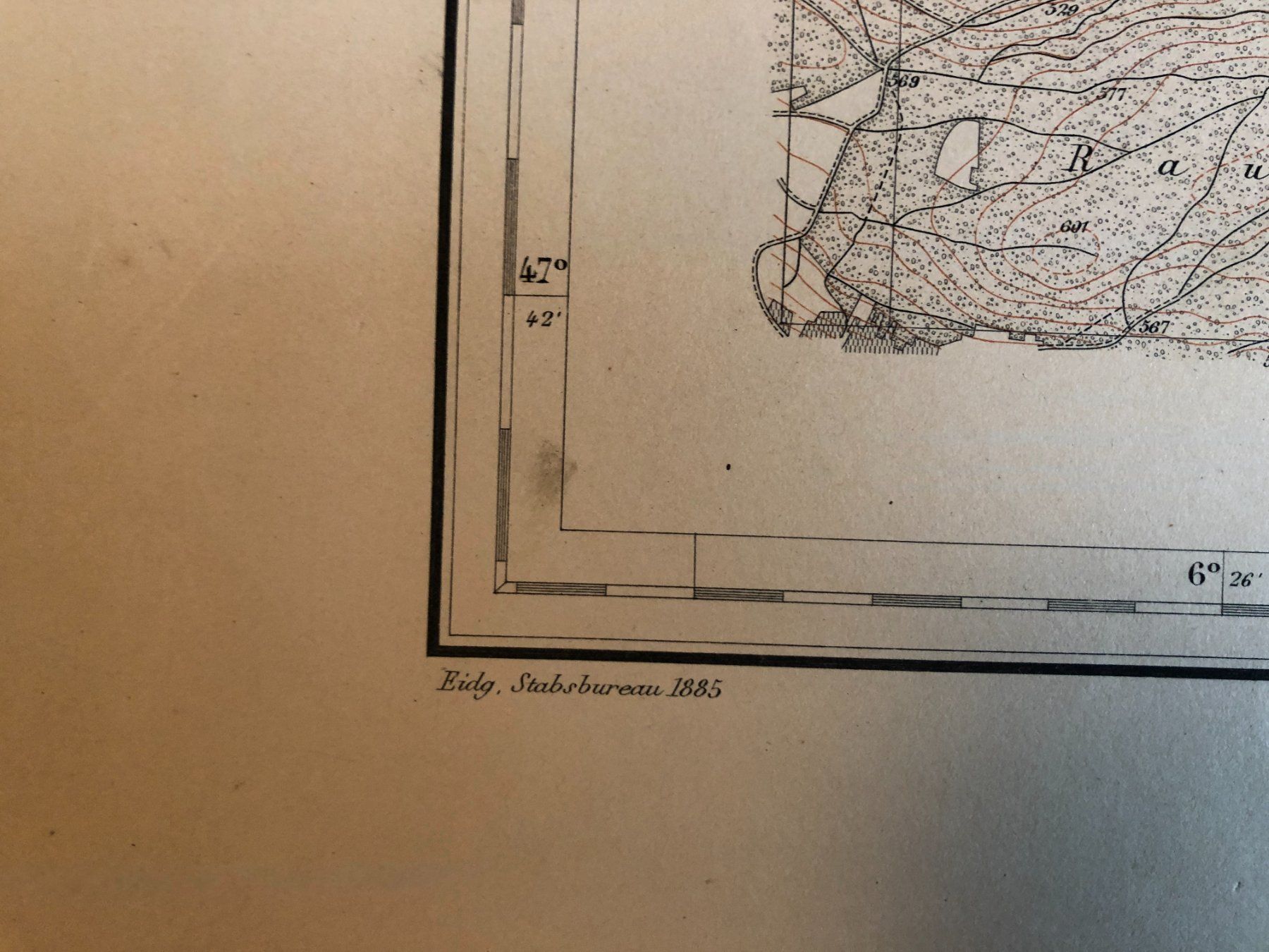 Cartine & Atlanti: Siegfriedatlas Bl. 46: Ramsen 1885 – Usato da Zürich venduto da allp 7