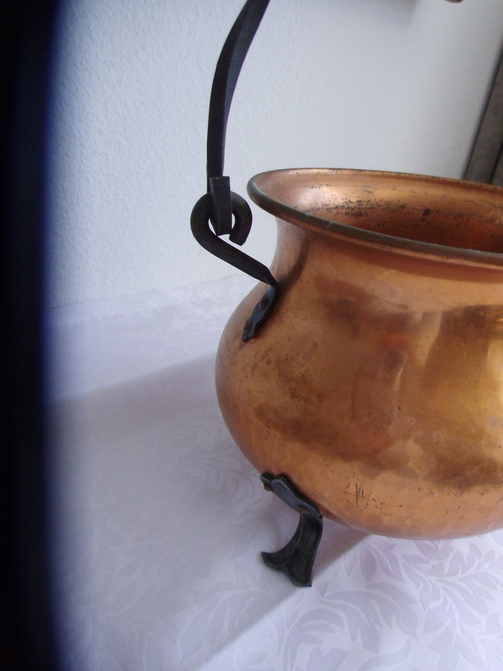 Pentole: Kupfertopf rund mit Schmiedeeisen – Usato da Walenstadt venduto da Pluisa 2