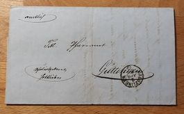 Amtlicher Faltbrief Kreuzlingen nach Güttingen 1862