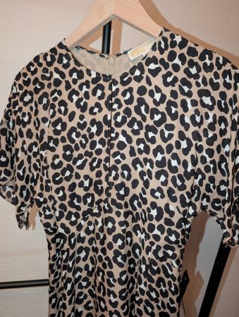 Seidenkleid im LeoLook, Gr. S, MICHAEL KOHRS, neu