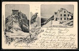 Säntis, Säntis-Gasthaus und Meteorolog