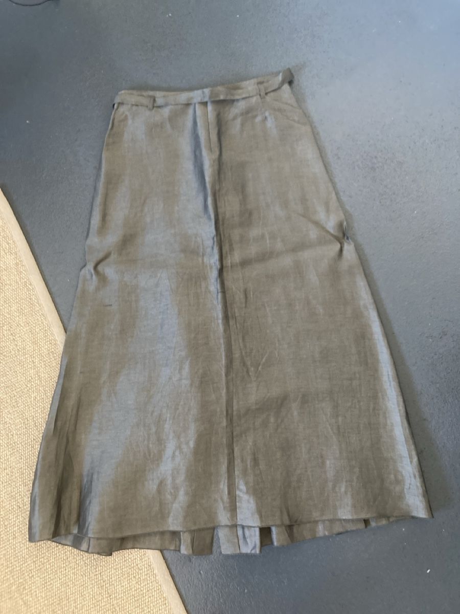 Max Mara Gonne: Rock 38 Max Mara grau Grösse 40 Leine Seide – Usato da Frenkendorf venduto da Bleandro 2