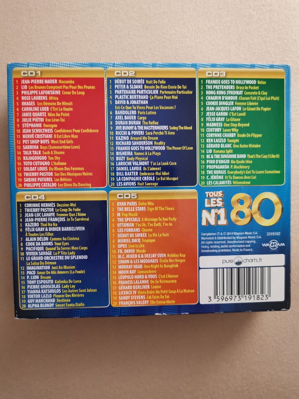 CD: TOUS LES NUMÉROS 1 DES 80TH – Usato da Genève venduto da abba74 1