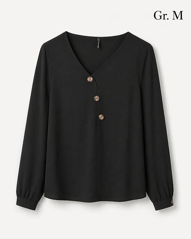 Camicette: Schwarze Bluse / elegantes Oberteil  Gr. M – Usato da Bern venduto da DiLara2000