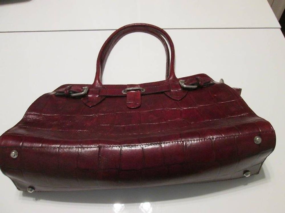 Taschen für Damen: Handtasche Marke Prüne weinrot 100% Leder (957-TMZ) – Gebraucht aus St. Gallen von patge 2