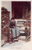 Rauchende Walliserin, gelaufen 1905 (Verlag: Bally)