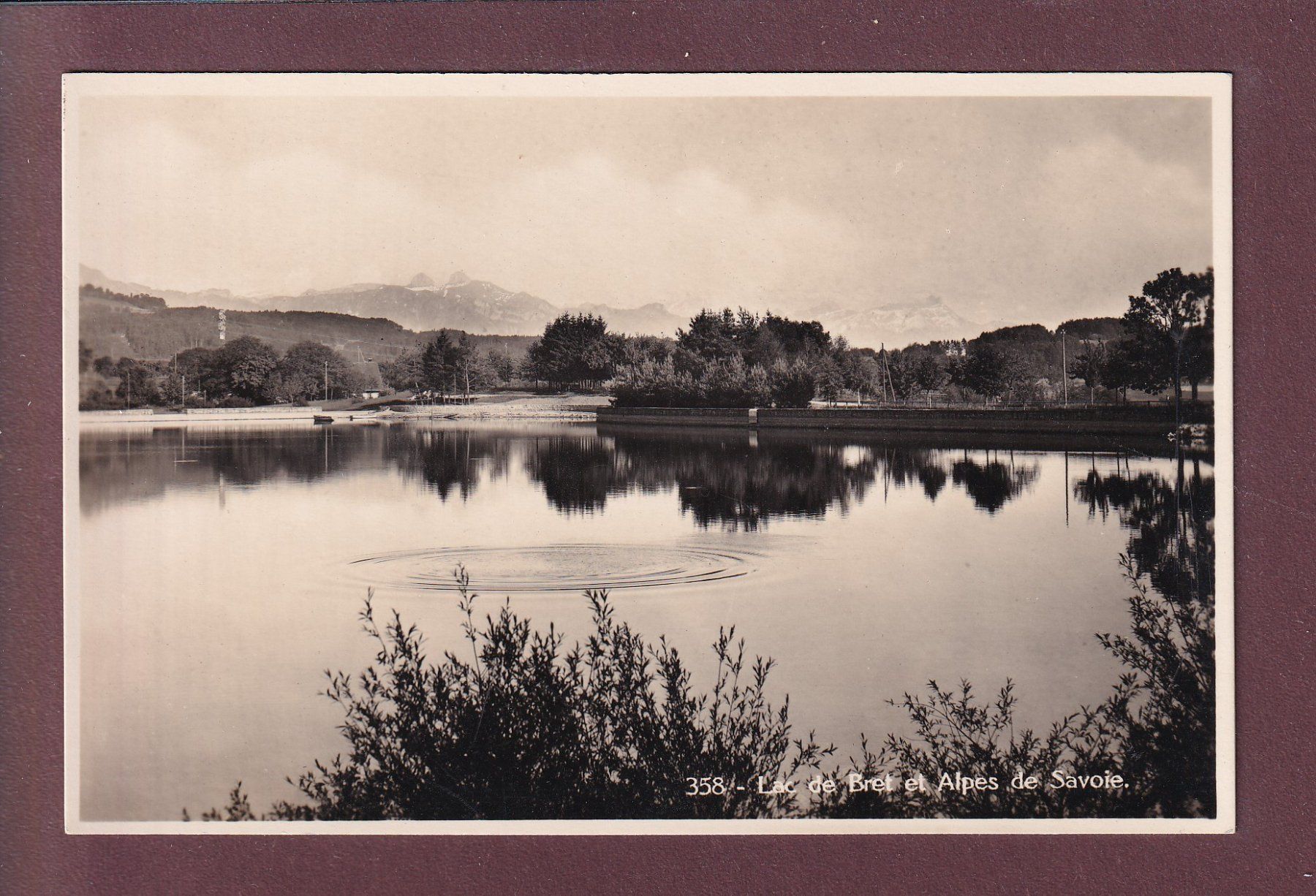 Ansichtskarten: LAC DE BRET - Alpes de Savoie – Gebraucht aus Pully von nicecards
