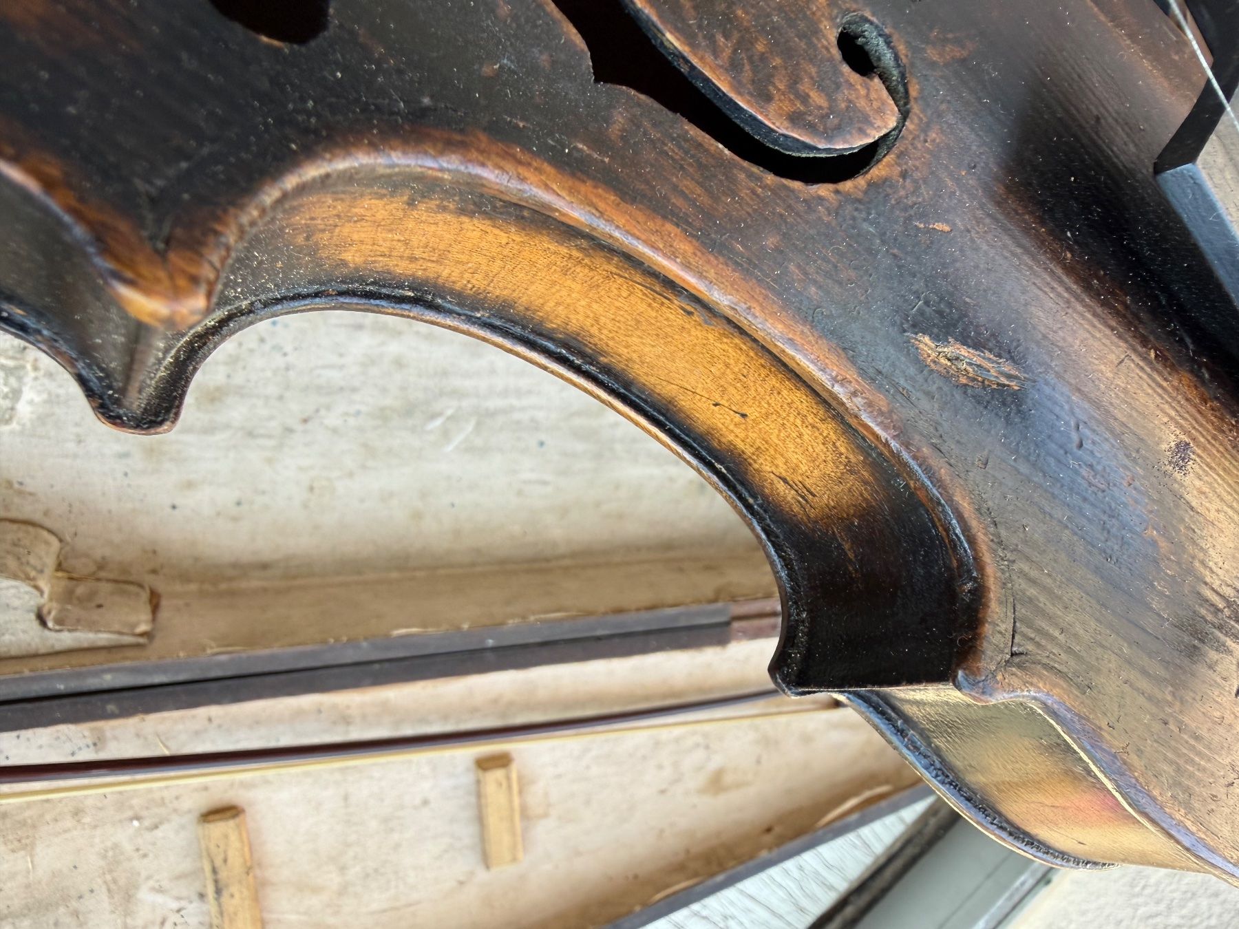 Strumenti musicali: (22) Antike Geige oder Violine mit Bogen Holzbox aus Räumung – Usato da Bern venduto da Jwpm66 9