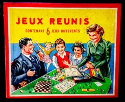 Jeux réunis Jumbo boîte vintage 50s' incomplet!