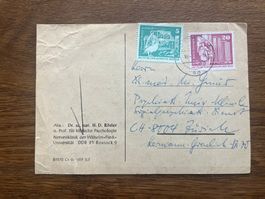 Alte Ansichtskarte aus DDR, Rostock