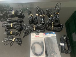 9 Gerätekabel 3 Polig + 5 Verbindungskabel