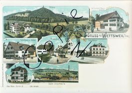 Gruss aus Wettswil a/Albis  -  (um 1900)