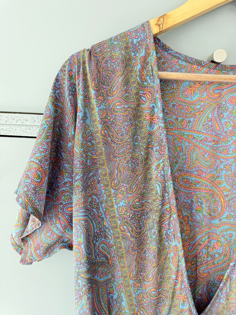Vestiti: Sommerkleid mit Seide made in India – Usato da Einsiedeln venduto da kalliopee 5