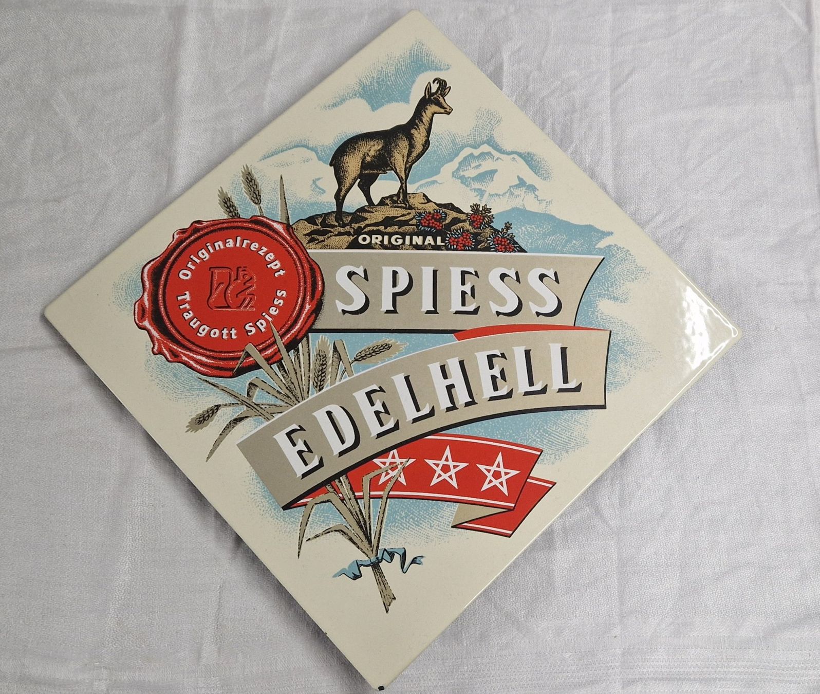 Ecriteaux: SPIESS EDELHELL EMAILSCHILD – D'occasion à Bilten par Mic2022