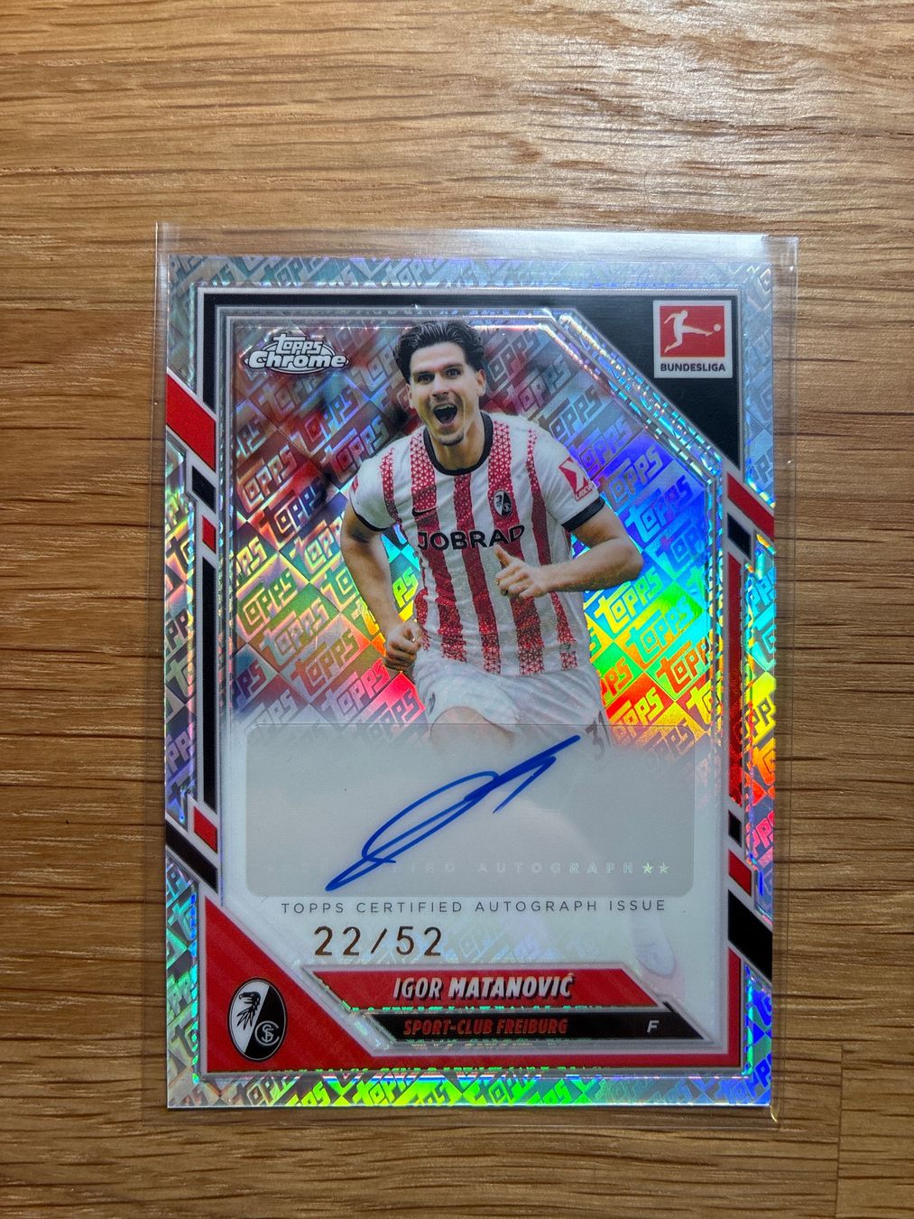 Topps Carte collezionabili: Topps Chrome Igor Matanovic Freiburg Autogramm /52 – Usato da Wangenried venduto da Garagara
